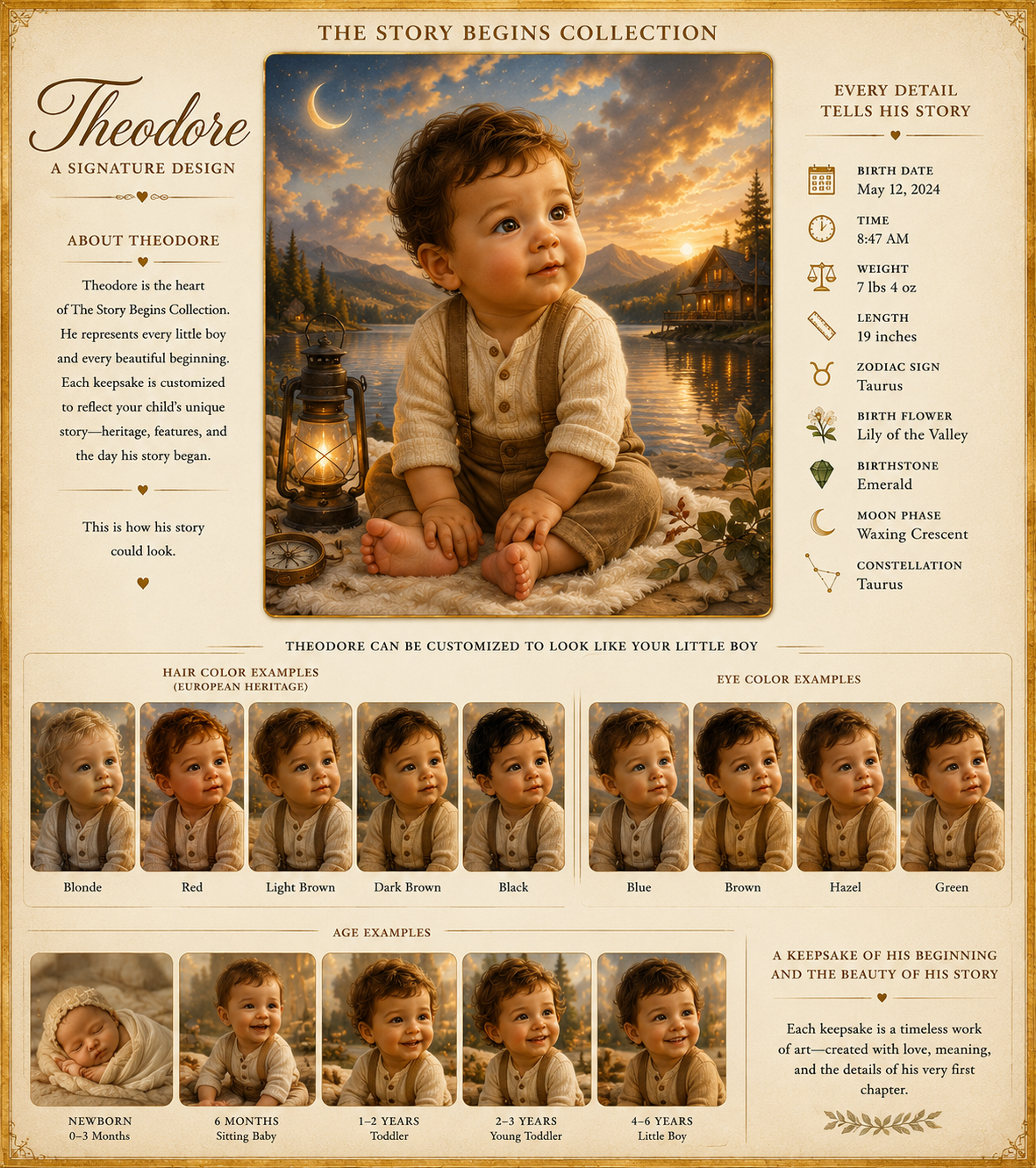 The Story Begins | Personalized Keepsake