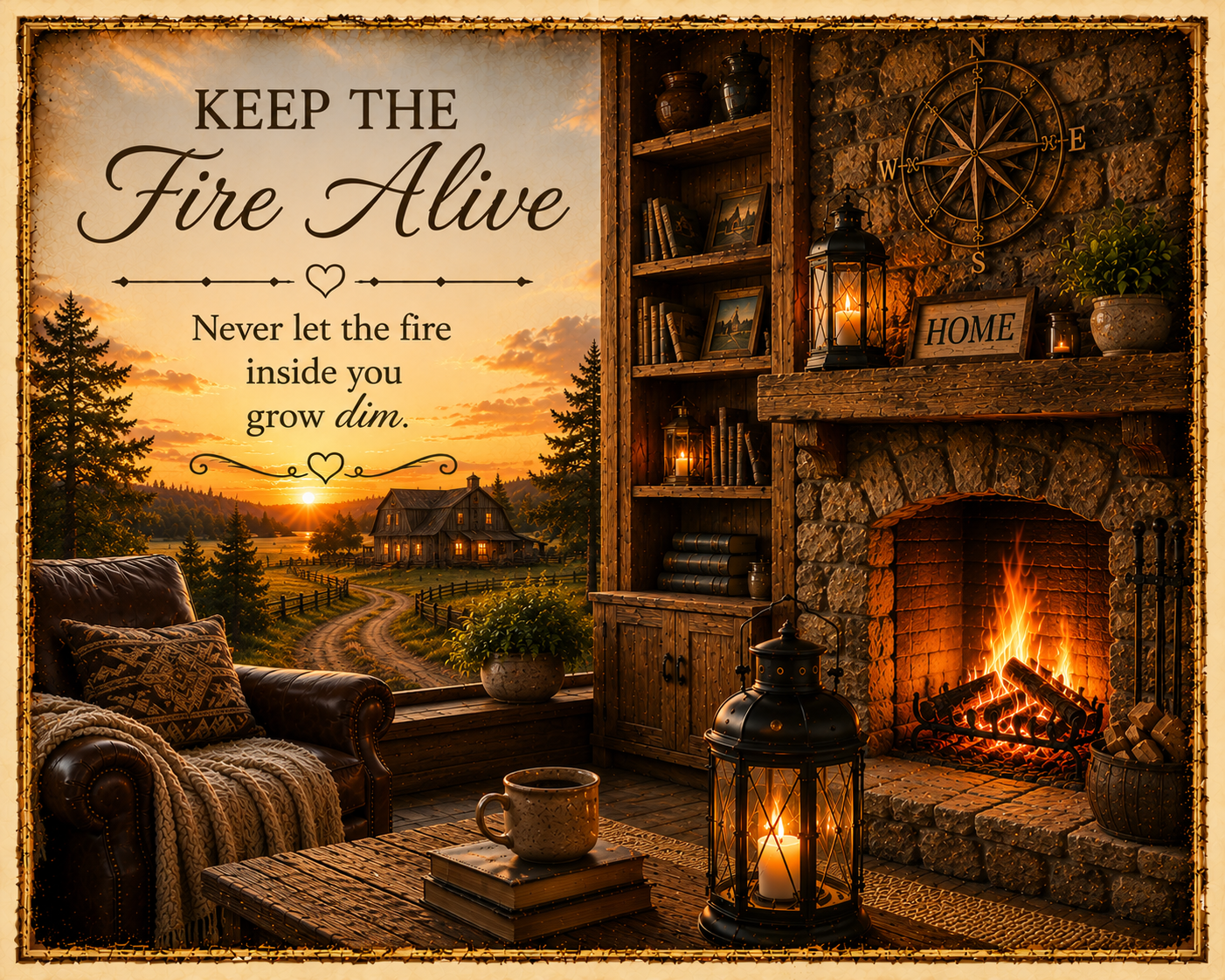 Where The Flame Lives; Flame Gallery Print Collection No. 4