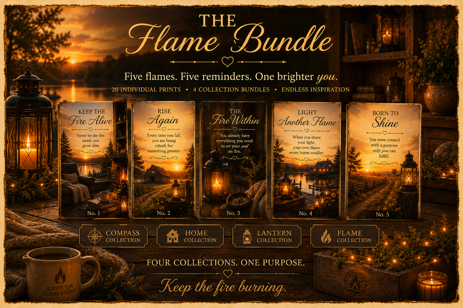 The Flame Bundle — Complete Flame Gallery Print Collection