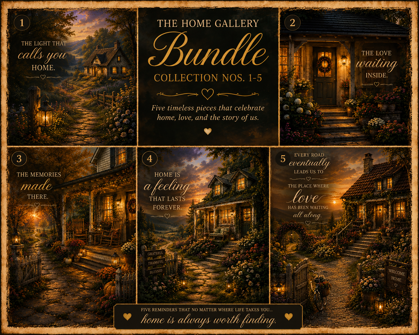 The Home Gallery Bundle; Collection Nos. 1–5