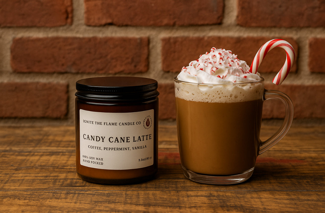 Candy Cane Latte candle scent