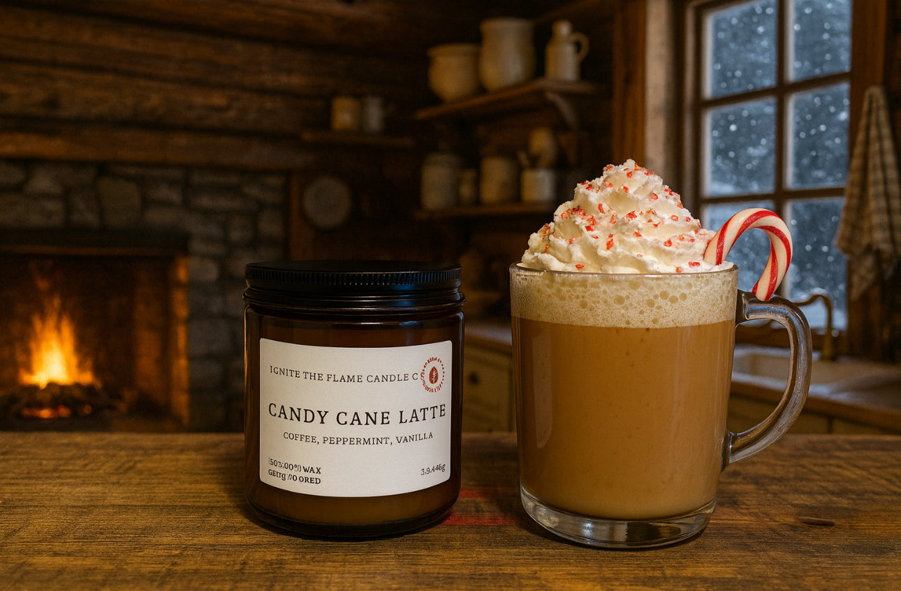 Candy Cane Latte candle scent