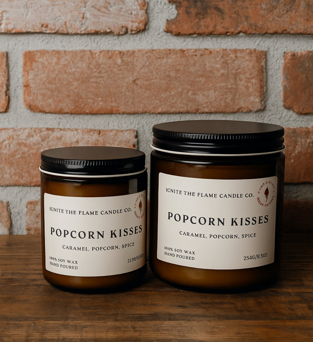 popcorn kisses candle