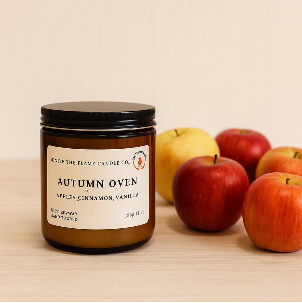 Autumn baking candle