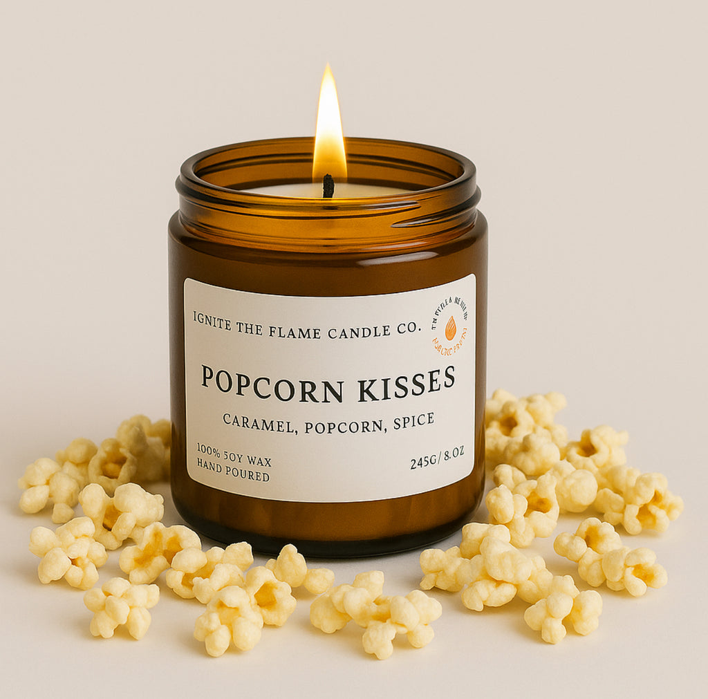 popcorn kisses candle