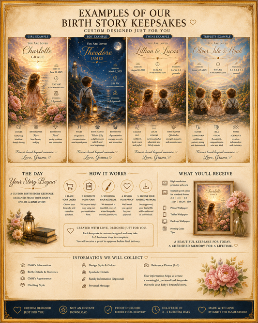 The Story Begins | Personalized Keepsake