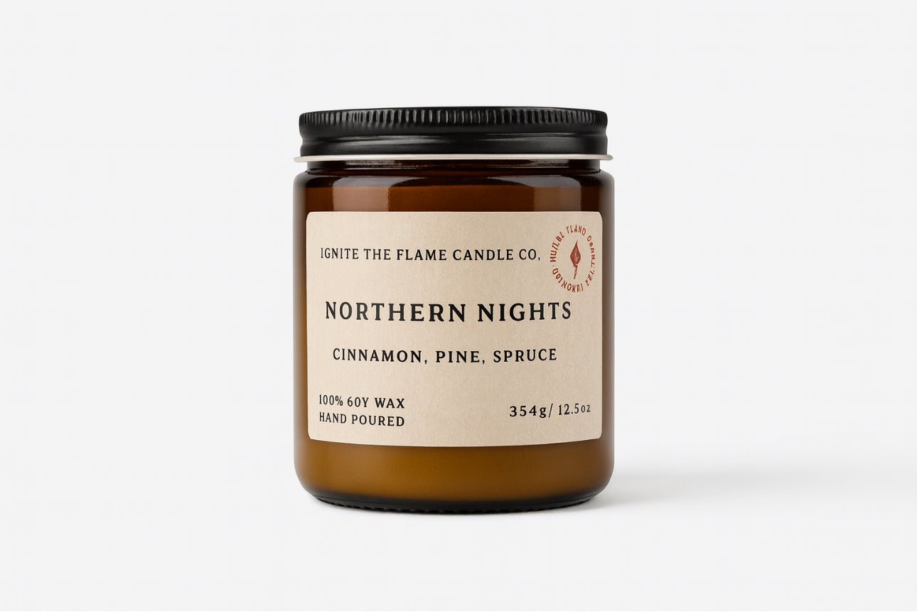 Northern Nights – Premium Soy Wax Candle Winter Candle | Clean Burning | Northern Lights Inspired | Hand-Poured
