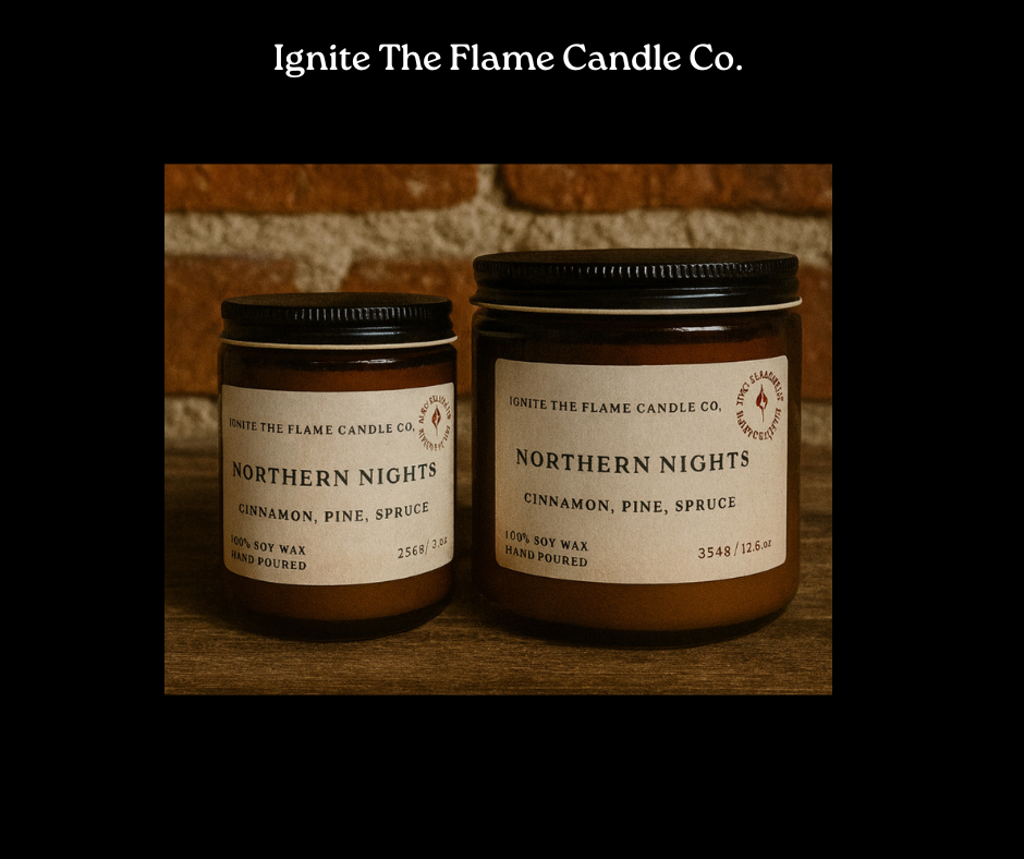 Northern Nights – Premium Soy Wax Candle Winter Candle | Clean Burning | Northern Lights Inspired | Hand-Poured