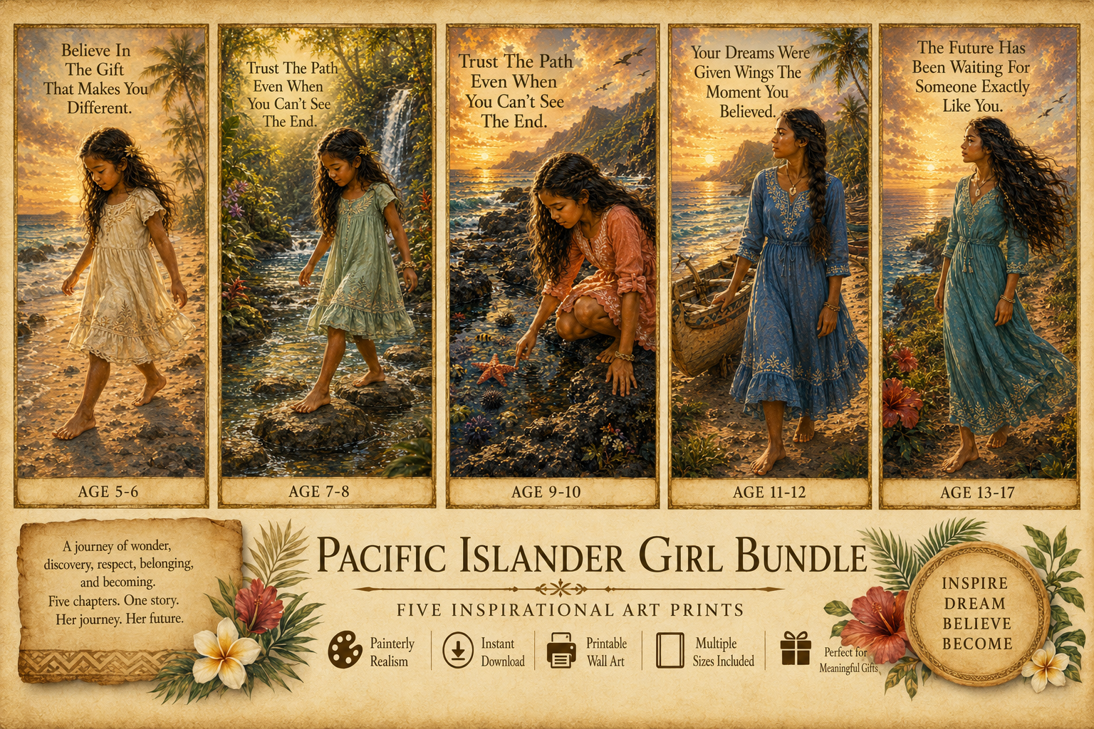 Pacific Islander Heritage/ Printable Artwork Collection