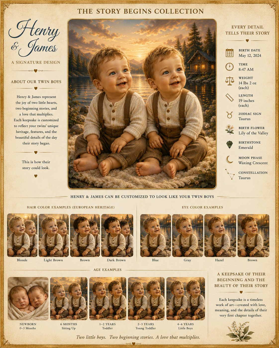 The Story Begins | Personalized Keepsake