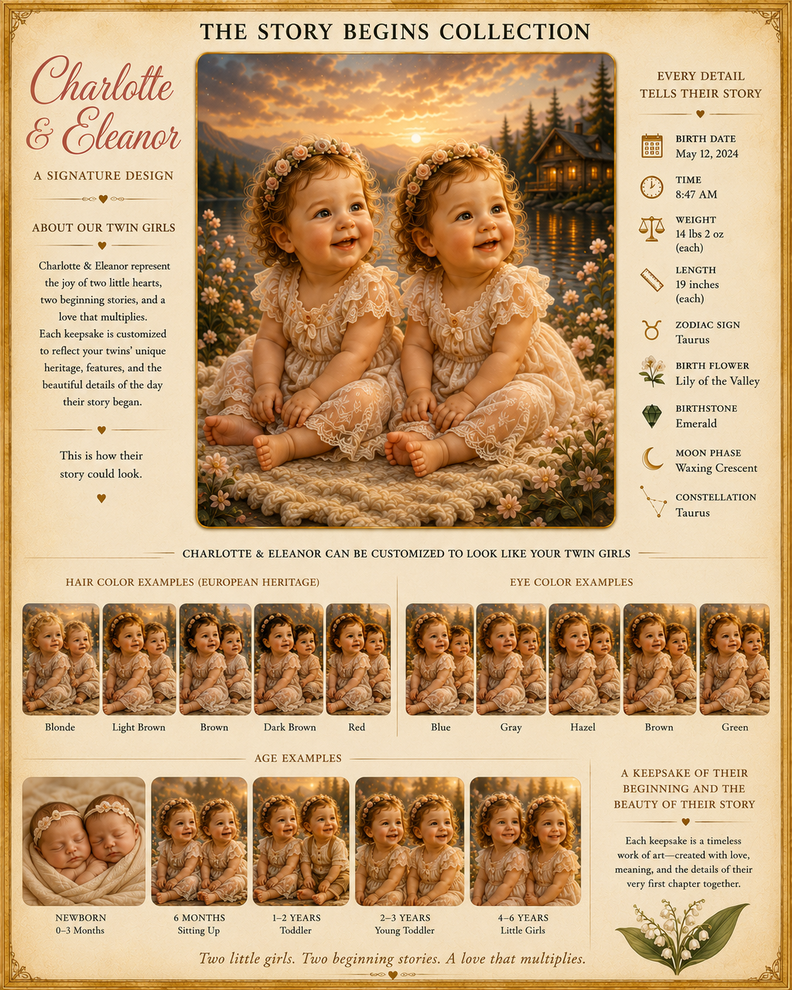 The Story Begins | Personalized Keepsake