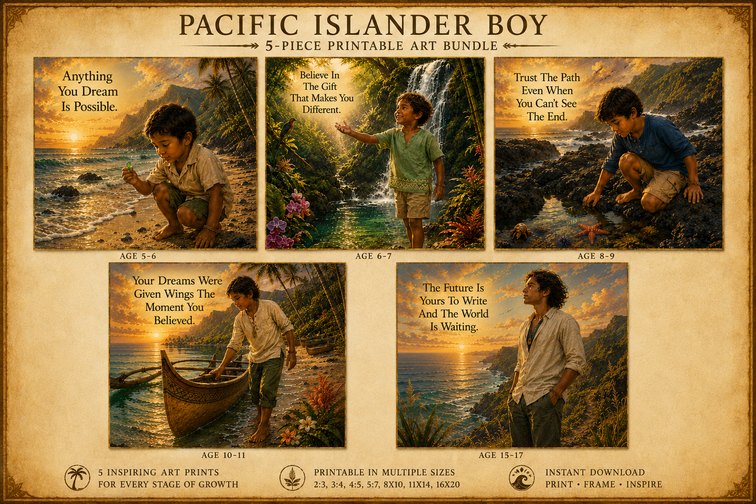 Pacific Islander Heritage/ Printable Artwork Collection