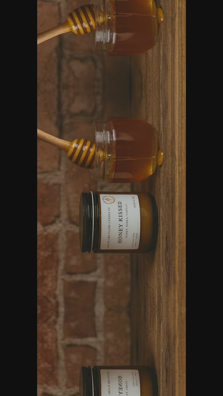 Honey Soy Wax Candle – Handmade Sweet & Natural Scented Candle